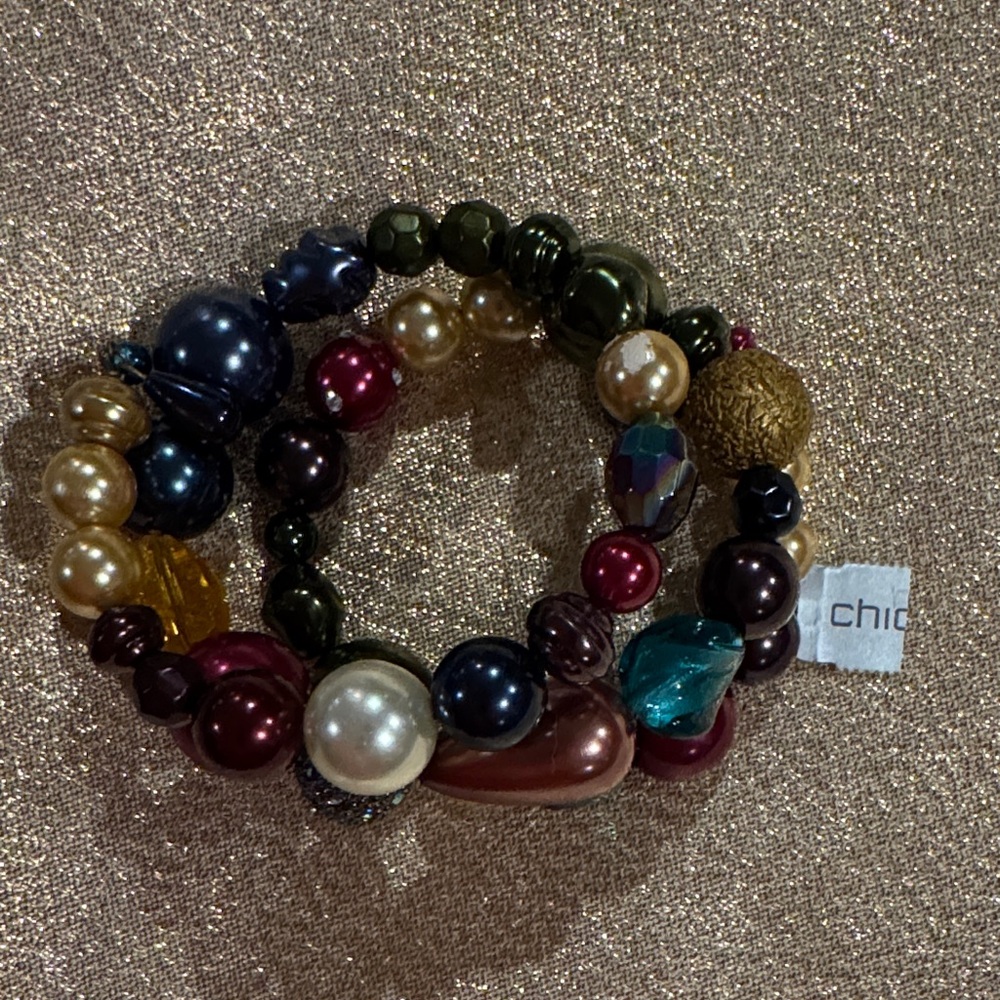 Chico's Vibrant Multicolor Beaded Bracelet